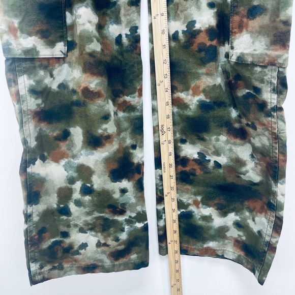 Levi’s Baggy Pants Sz 23x30 Women’s Cargo A Mid Rise Straight Leng Green New - Picture 8 of 13